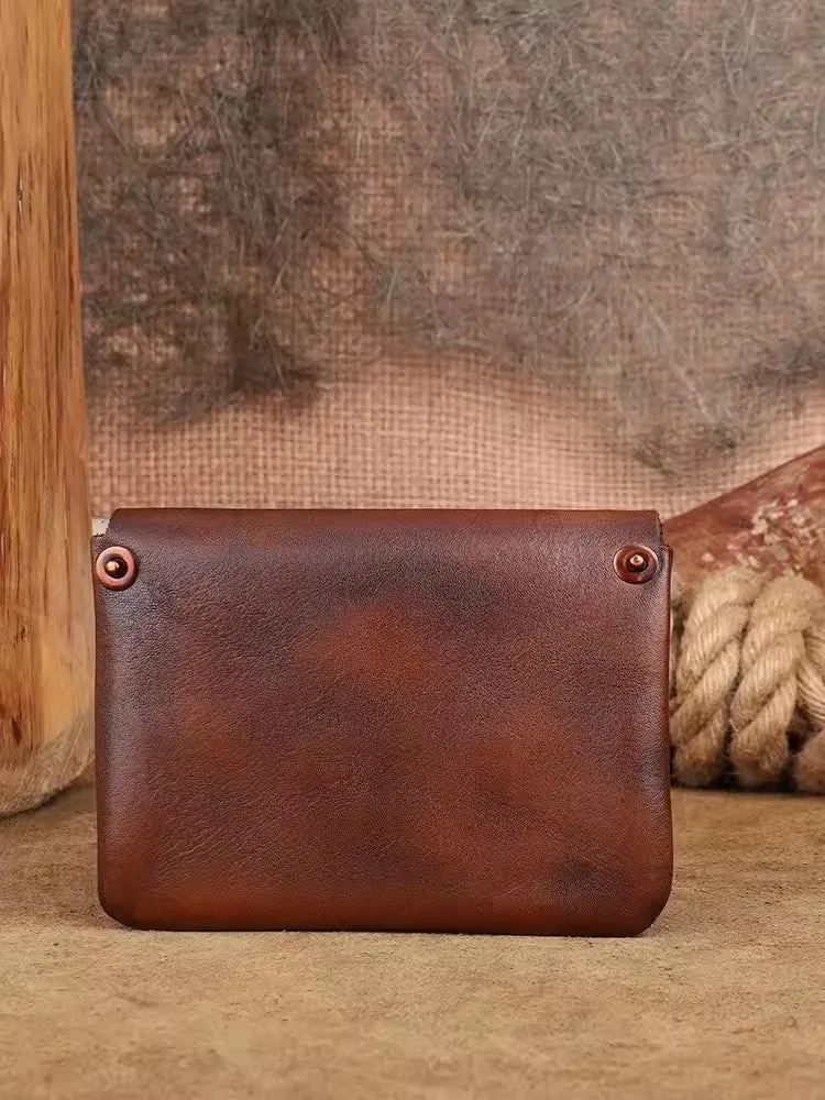Womens Card And Coin Holder Genuine Leather Wallets For Ladies