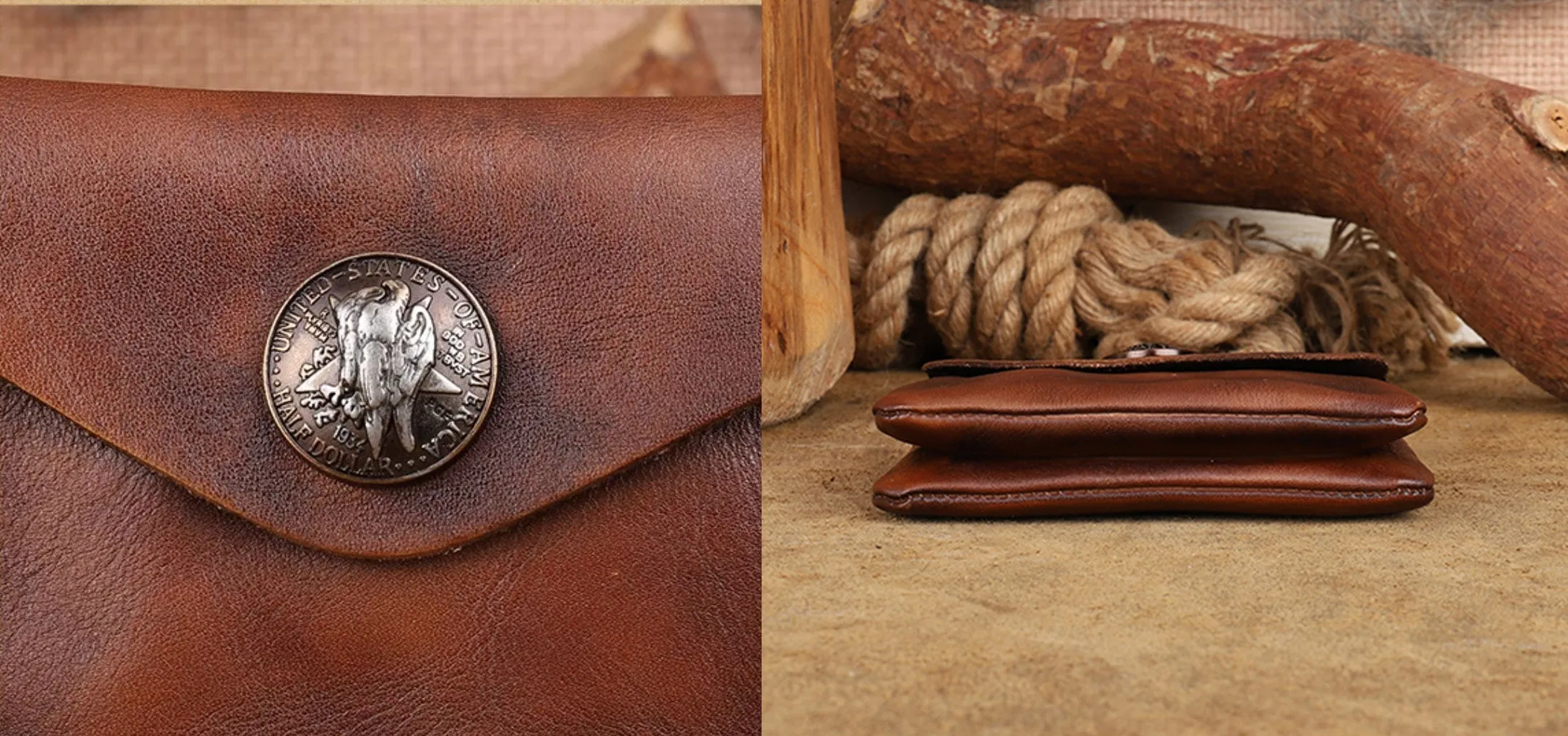 Womens Card And Coin Holder Genuine Leather Wallets For Ladies