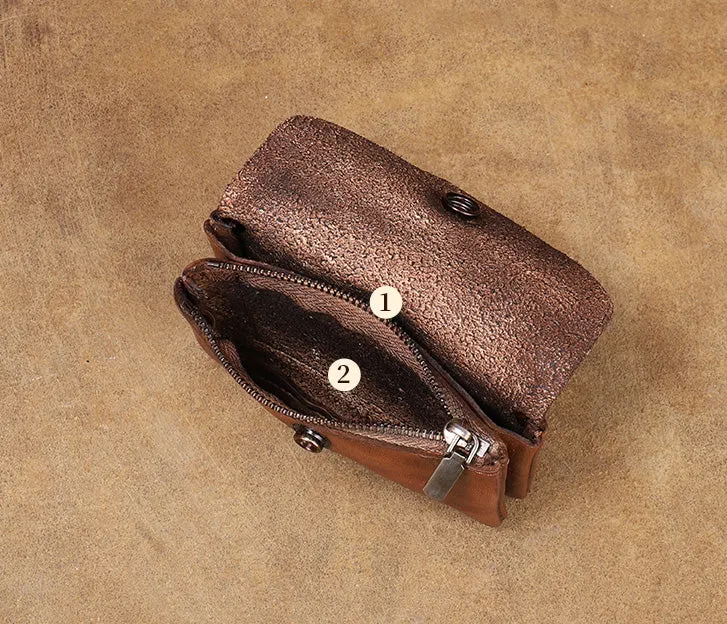 Womens Card And Coin Holder Genuine Leather Wallets For Ladies