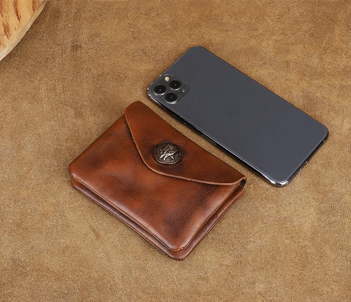 Womens Card And Coin Holder Genuine Leather Wallets For Ladies