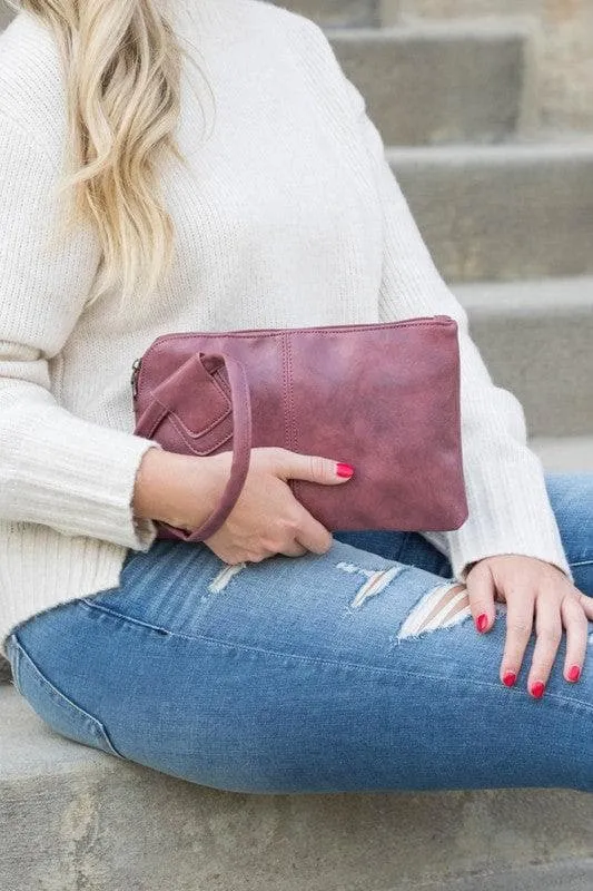 Wristlet Mini Clutch, Multiple Colors